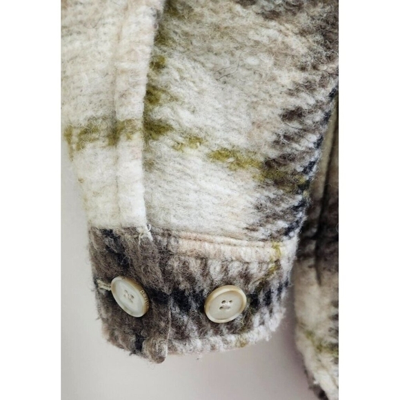 Wilfred Free Aritzia Plaid Wool Blend The Ganna Long Shacket Womens Small - Picture 7 of 16